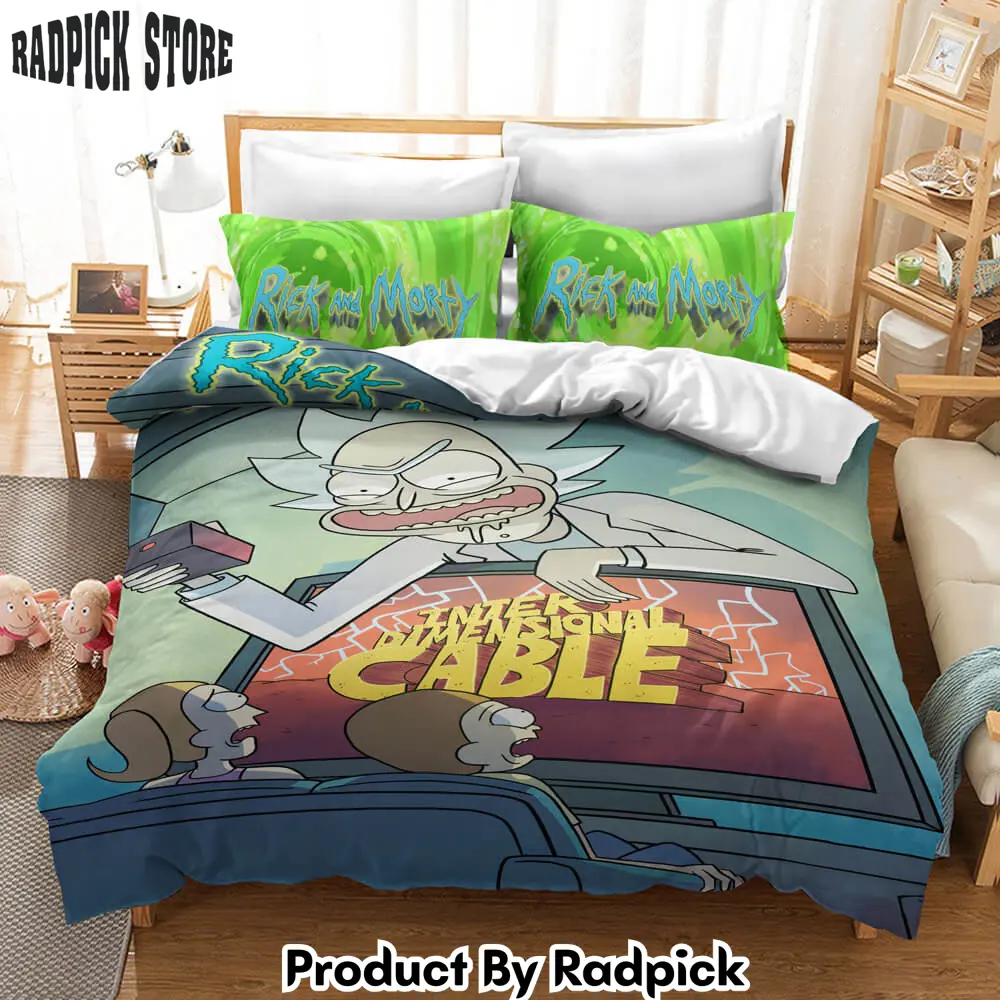 Rick and morty bedding set duvet cover christmas sheets bed sets  rp0423143